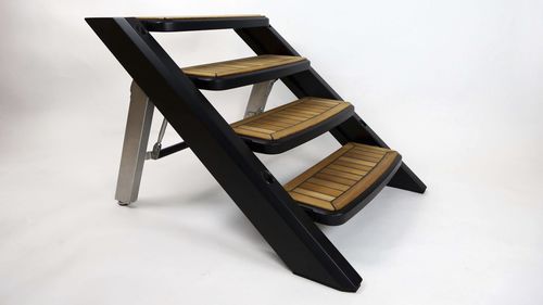 不锈钢船用台阶 - Carbon foldable dock step - X-Quip