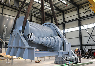 船舶绞车 - Spud Pole Electric Lifting - DMT MARINE EQUIPMENT SA - 系泊 / 电动机 / 单鼓