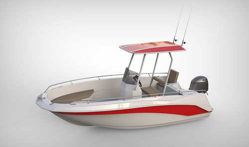 舷外敞开艇 - MARLIN 500 ECO - Alesta Marine - 中央控制台 / 钓鱼运动 / 最多容纳 5 人