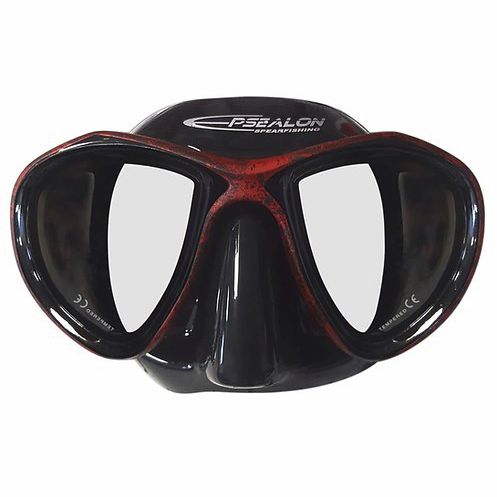 双镜片潜水面罩 - E-Visio 2 Red Fusion - EPSEALON