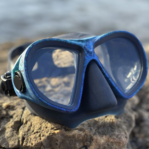 双镜片潜水面罩 - Horus camo bleu - EPSEALON - 用于专业潜水