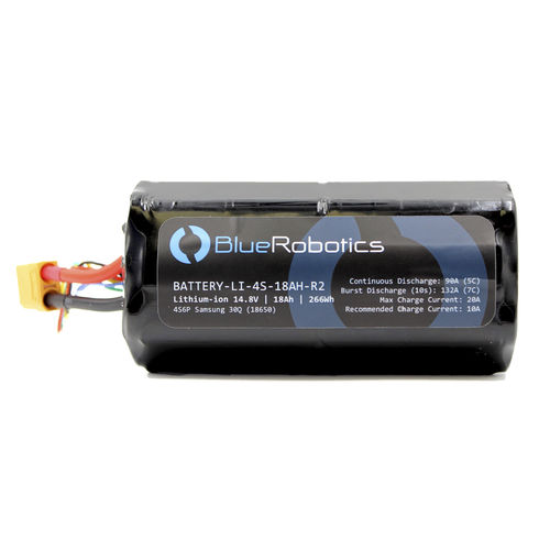 航海电池 - Lithium battery - BlueRobotics - ROV遥控潜水器 / AUV无缆水下机器人 / 14.8V