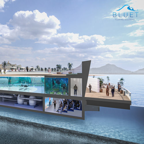 浮桥建筑 - Floating Steel Foundation - BLUET FLOATING SOLUTIONS