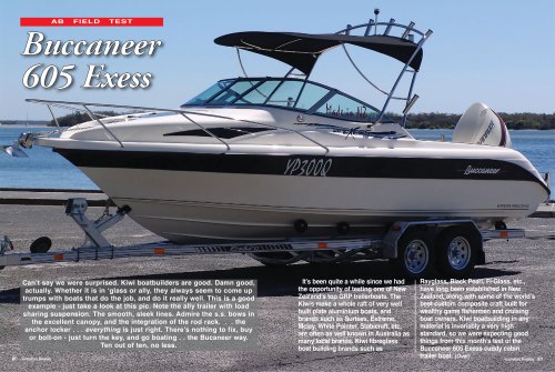 Australian Boat Review 605 Exess