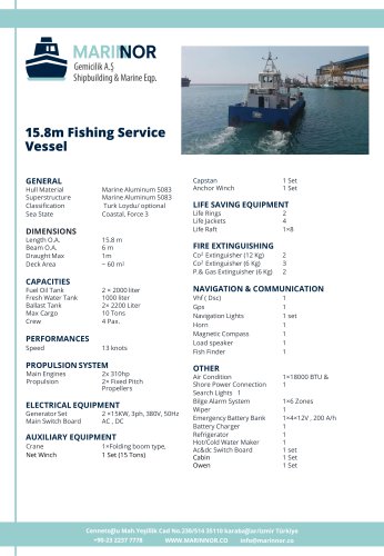 15.8m Fishing Service Vesse