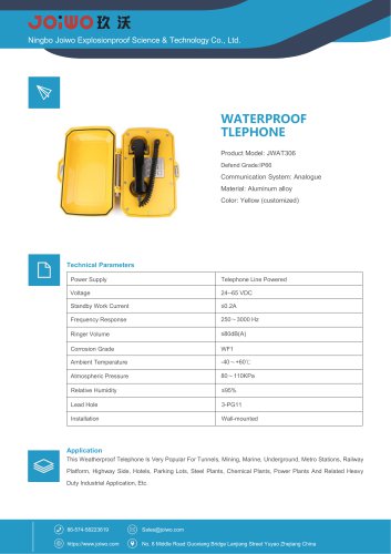 IP66 ship waterproof telephone