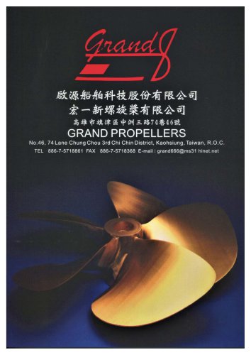 GRAND PROPELLERS catalog