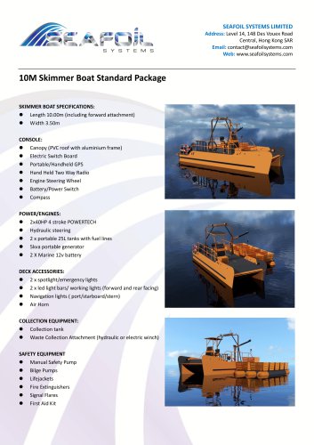 10M SKIMMER BOAT