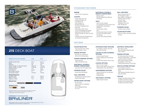 215 DECK BOAT