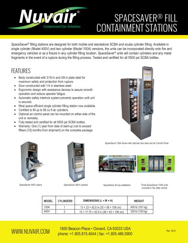 SPACESAVER® FILL CONTAINMENT STATIONS