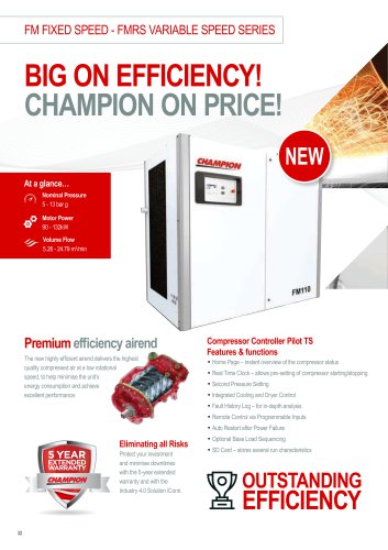 FM FIXED SPEED - FMRS VARIABLE SPEED SERIES