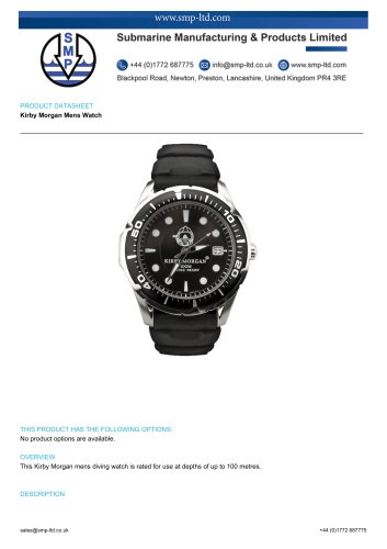 Kirby Morgan Mens Watch
