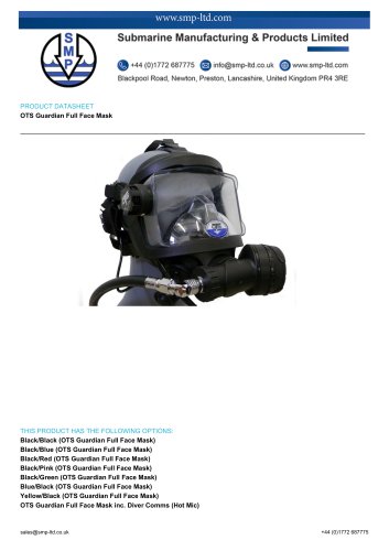 OTS Guardian Full Face Mask