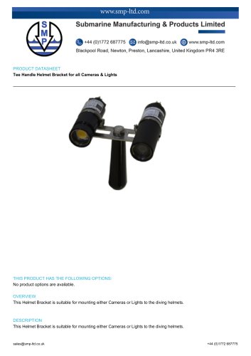 Tee Handle Helmet Bracket for all Cameras & Lights
