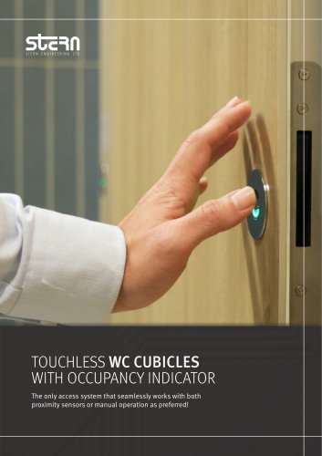 Touchless WC cubicles with occupancy indicator