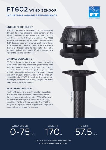 FT602 WIND SENSOR