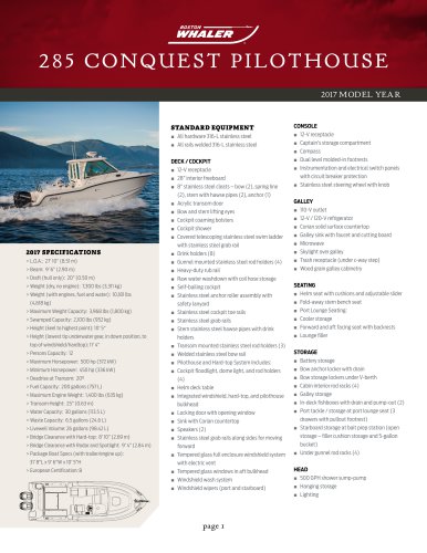 285 CONQUEST PILOTHOUSE