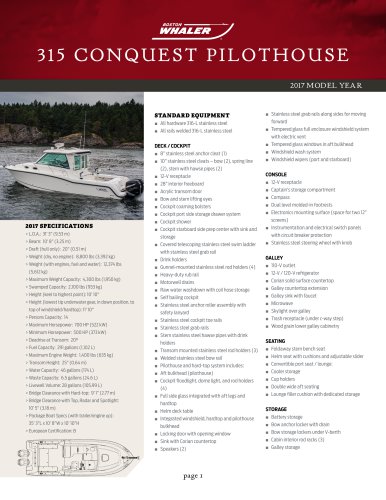 315 CONQUEST PILOTHOUSE