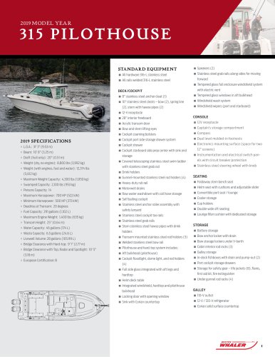 315 Conquest Pilothouse SPEC