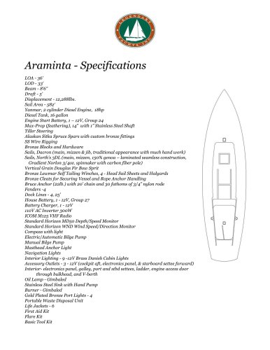 S/V Araminta