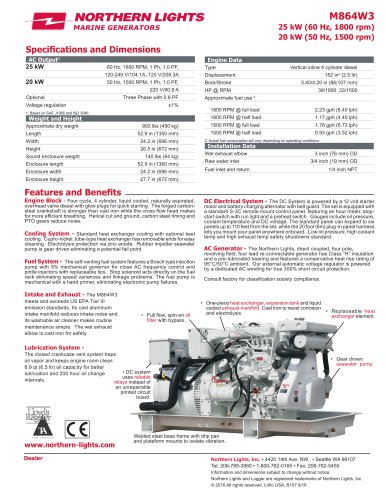 M864W3 Specification Sheet