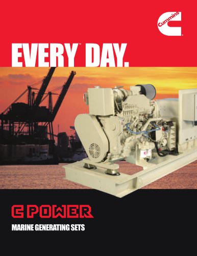 C POWER MARINE GENERATING SETS