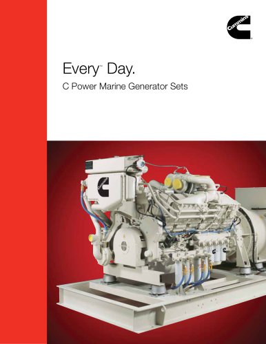 Every ™  Day. C Power Marine Generator Sets