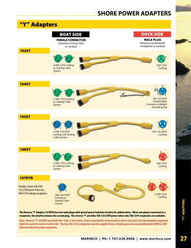 Shore Power Adapters Page 27