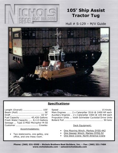 M/V Guide-Tug boat