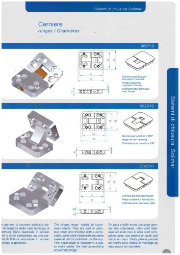 solimar cerniere - hinges - charnieres