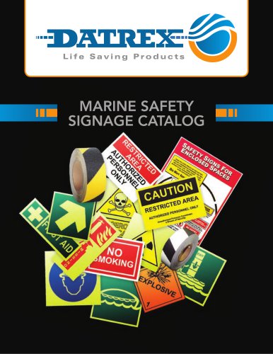 MARINE SAFETY SIGNAGE CATALOG