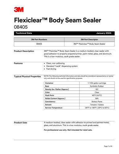 Flexiclear™ Body Seam Sealer 