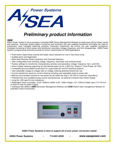 SMM DATASHEET