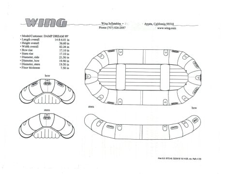 Whitewater Raft 14'6"