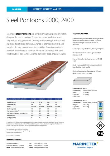 Steel Pontoons 2000, 2400