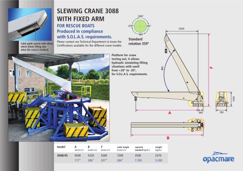 davit model 3088