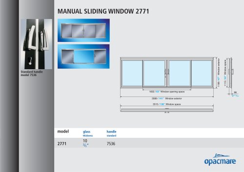 manual window model  2771