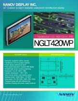 NGLT 420WP, 42" sunlight readable outdoor LCD TV monitor