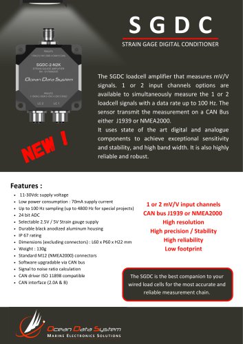 SGDC STRAIN GAUGE DIGITAL CONDITIONER