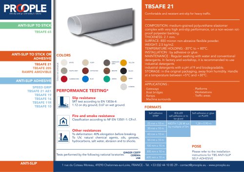 Data sheet TBSafe 21 Antislip