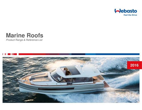 Marine Sunroofs Reference List 2016