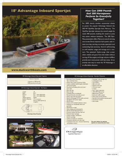 2009 ADVANTAGE INBOARD SPORTJET