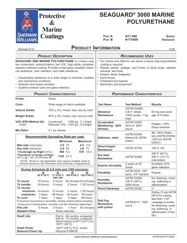 SEAGUARD® 3000 MARINE  POLYURETHANE