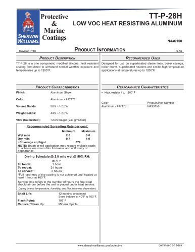 TT-P-28H LOW VOC HEAT RESISTING ALUMINUM