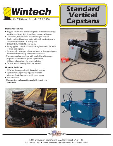 Standard Vertical Capstans Product