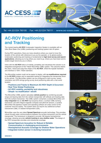 AC-ROV Positioning and Tracking