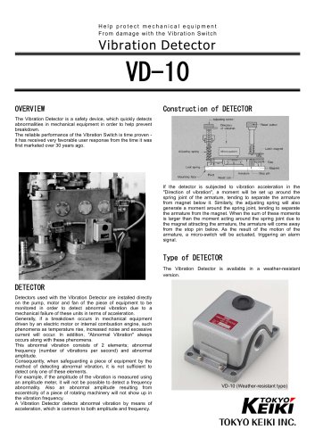 Vibration Detector VD-10 [PDF]