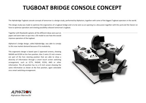 Tugboat bridge console