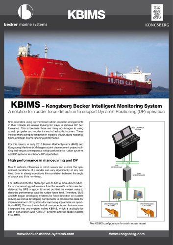 KBIMS ? Kongsberg Becker Intelligent Monitoring System