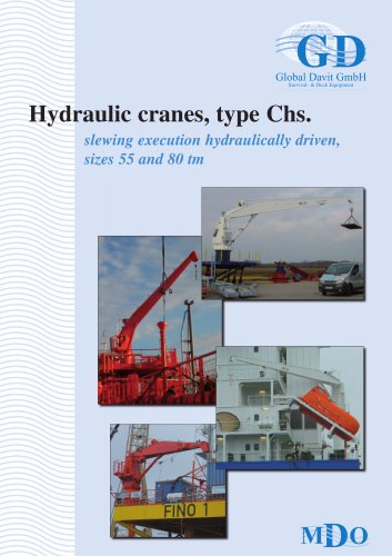 Hydraulic cranes, type Chs. Size 2